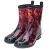 Women Rain Boots Floral Printed Rubber Festival Waterproof Wellington Anti-slip Rain Shoes