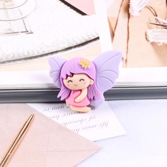 20Pcs Flower Fairy with Doll Decor Fly Wing Home Ornament Miniature Toy Gift