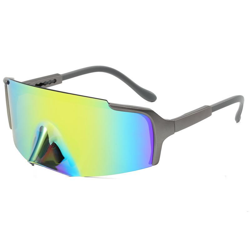 Fahrradbrille mit großem Rahmen für Herren und Damen, Outdoor-Bergsteigen, Marathonlauf, Augenschutz, Sportsonnenbrille, farbige Sonnenbrille