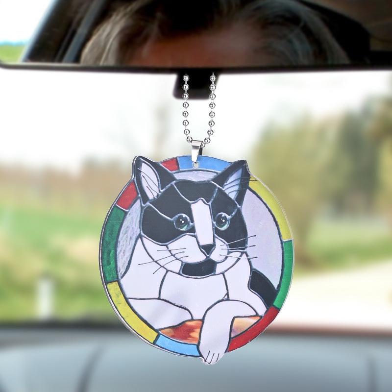 Material Acrilic, Ornamente Plate pentru Mașină, Pandantive pentru Decorarea Casei, Ornamente pentru Rucsac, Pandantive Breloc