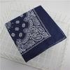 kakatrend bandana paisley 100% cotton navy blue adult bandana handkerchief cotton bandana unisex durag large size men's navy 55cm x 55cm