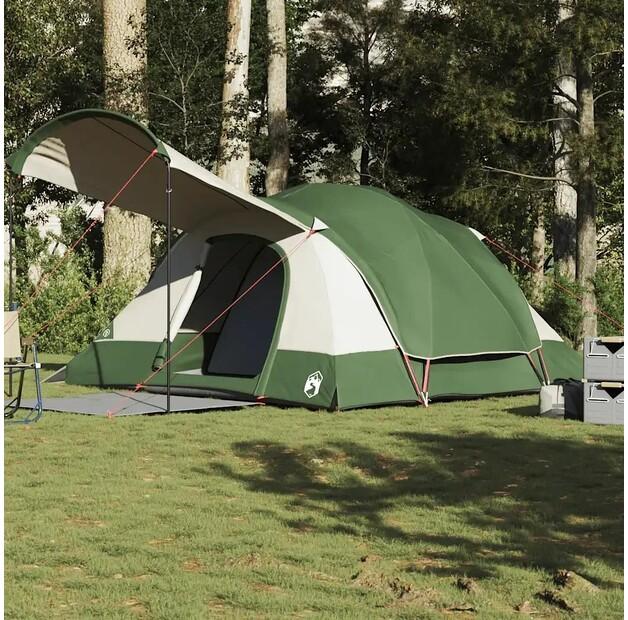 VidaXL 8-person Green Waterproof Tunnel Family Tent
