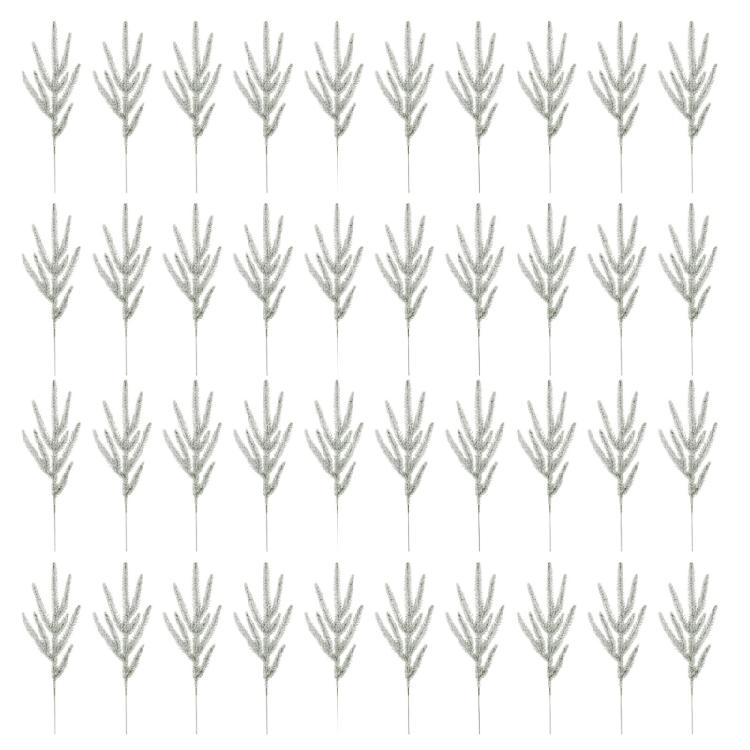 40 Count Pine Twigs Natural Looking Holiday Greeneries Portable Design Efficient Christmas Craft Supplies