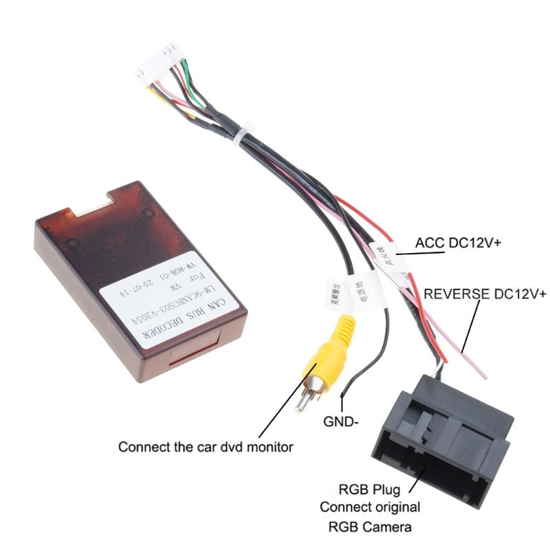Backup Camera Decoders Adapter Fixes Images Reversal for RCD510 RNS510 RNS315 Navigation Systems Enhanced Driving Safety