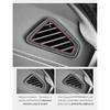 For BMW X5 F15 2014-2018 Made of Alcantara Car Interior Dashboard Side Air Vent Outlet Trim Frame Performance Stickers Accessory