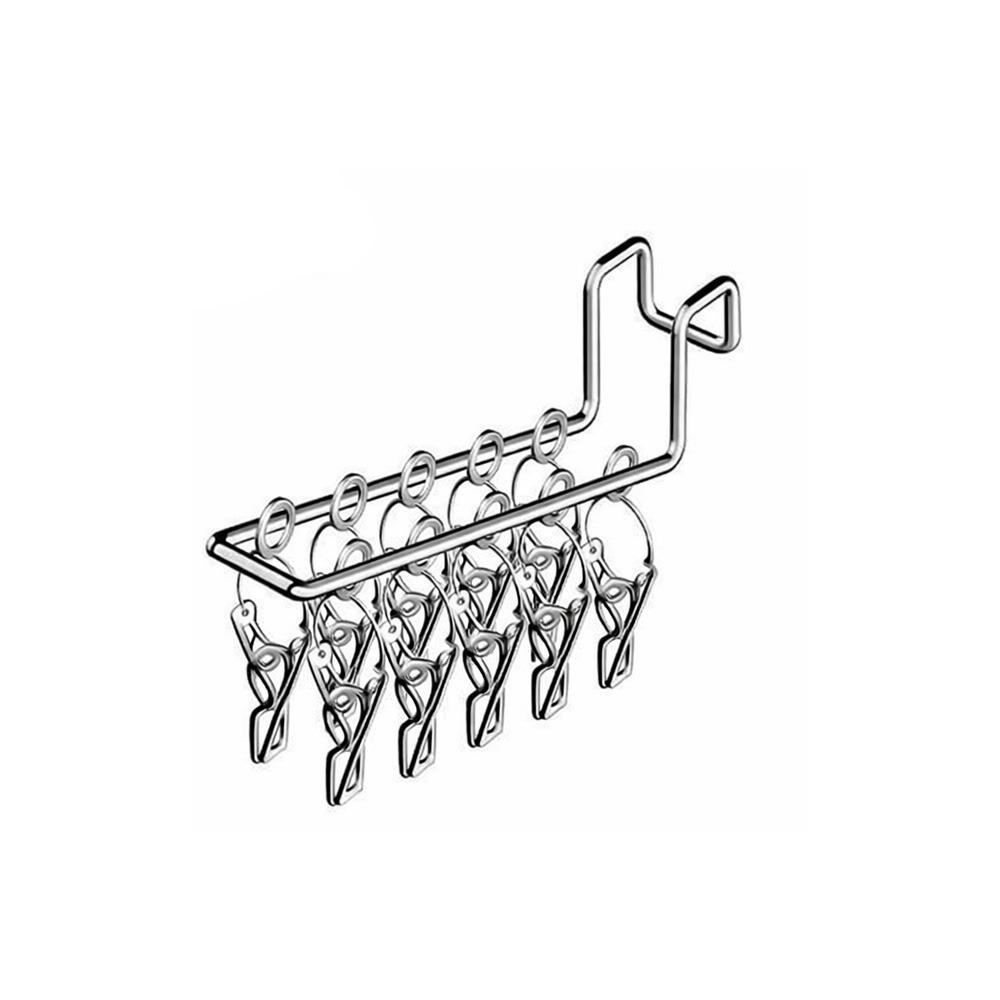 Stainless Steel Socks Drying Rack 10/16 Clips Window Net Clothespin Durable Socks Clips  Closet