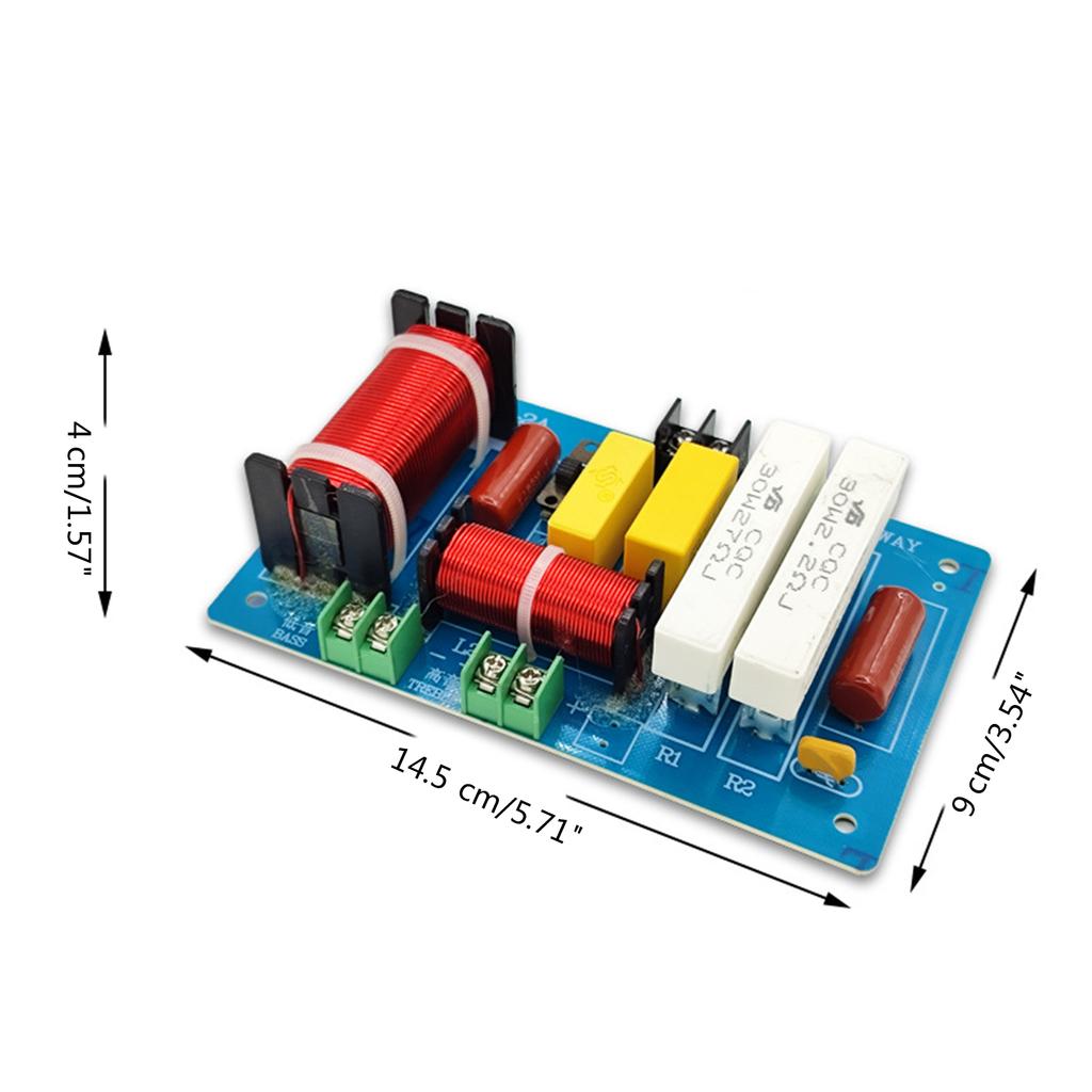 PA-2A 450W Pure Bass Subwoofer Crossover Frequency Distributor Divider 2 Way Speaker Audio Crossover Filter