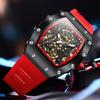 Fashionable Sports Fully Automatic Mechanical Watch Men's Silicone Band Waterproof Watch