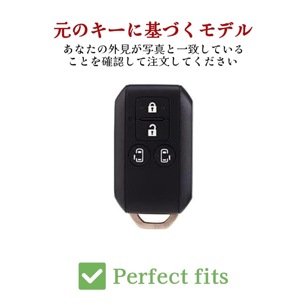 Suzuki Key Case Leather Key Cover Compatible Suzuki New Spacia Wagon r Hustler Jimny