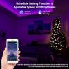 5 metrů vodotěsných LED světelných řetězů s 300 barevnými 5050 RGB LED a Bluetooth ovladačem