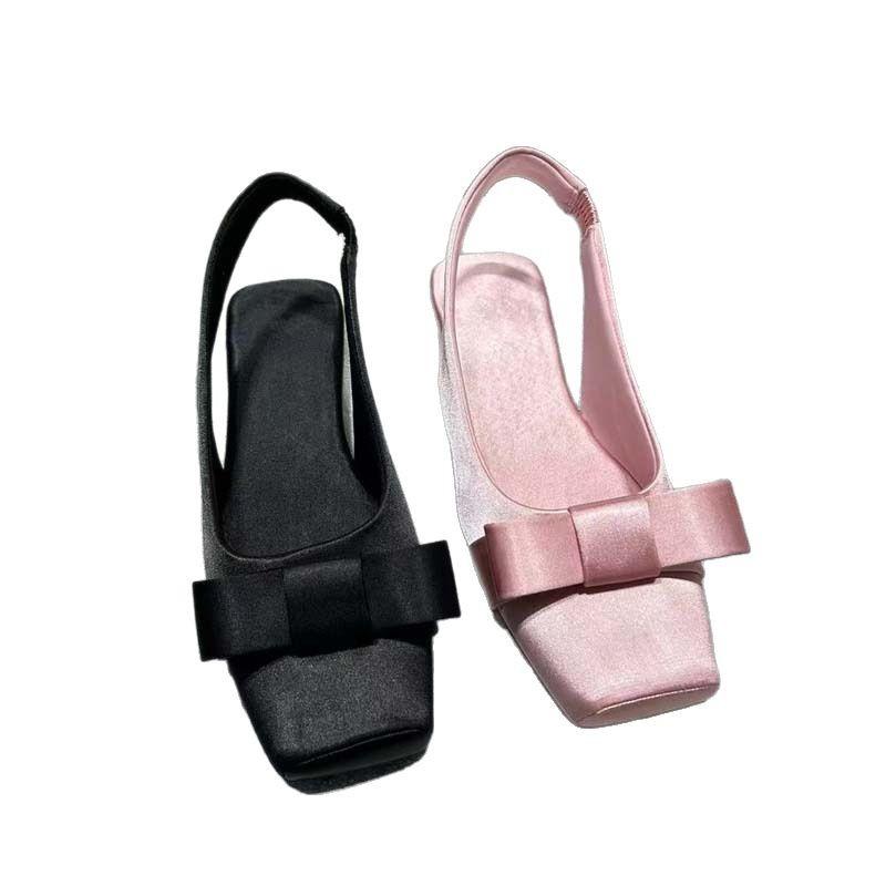 Fashion 2025 Fashionable Ladies Women's Elegant Shoes Ladies Bow Tie Wedge Shoes Women's Shoes Elegant Design Ladies Party Shoe