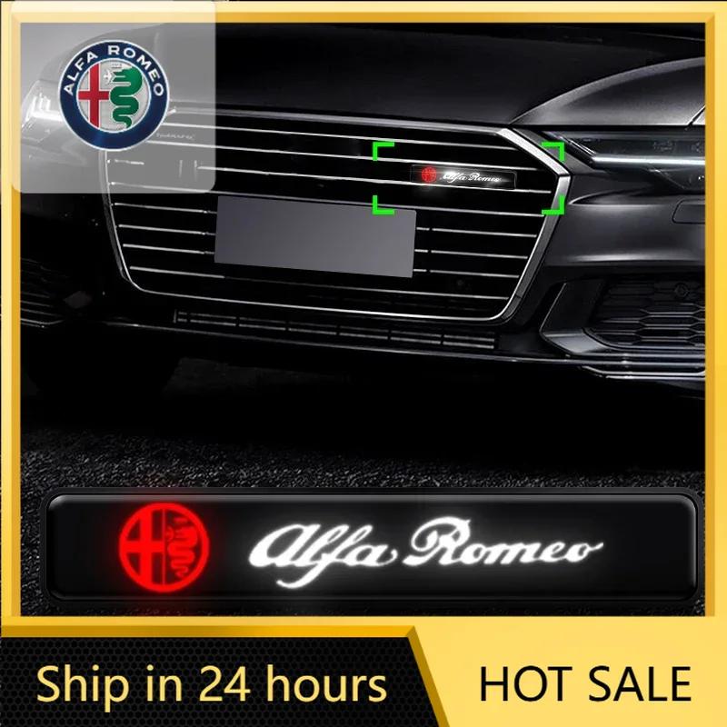 Car Sticker For Alfa Romeo 159 147 LED Mid-Net Clip Daytime Running Warning Light For Alfa Romeo Giulia Stelvio Giulietta 156 15 zl8
