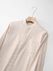 Men's Cotton Linen Stand-up Collar Shirt - Khaki, Retro, Long Sleeve, Trendy Top for Spring and Autumn.