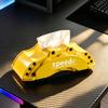 Stylish Speed Brake Caliper Resin Tissue Box Napkin Holder for Car Lovers Home Office Desktop Decorative Organizer Decor