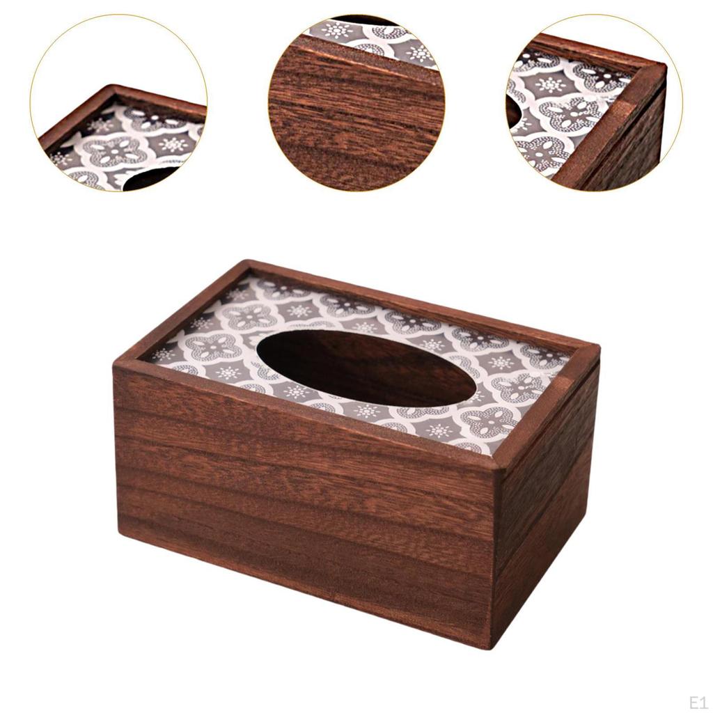 Elegant Wooden Tissue Box Holder for Home And Office