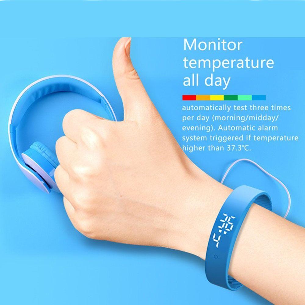 Waterproof Silent Wristband Vibration Wake-Up Smart Band Health Monitor Sports Watch Student Life