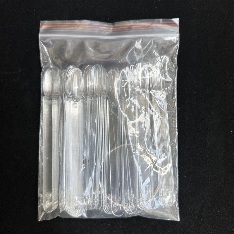 

Дисплей для ногтей: 50 Веерных колец для практики с гель-лаком и цветом