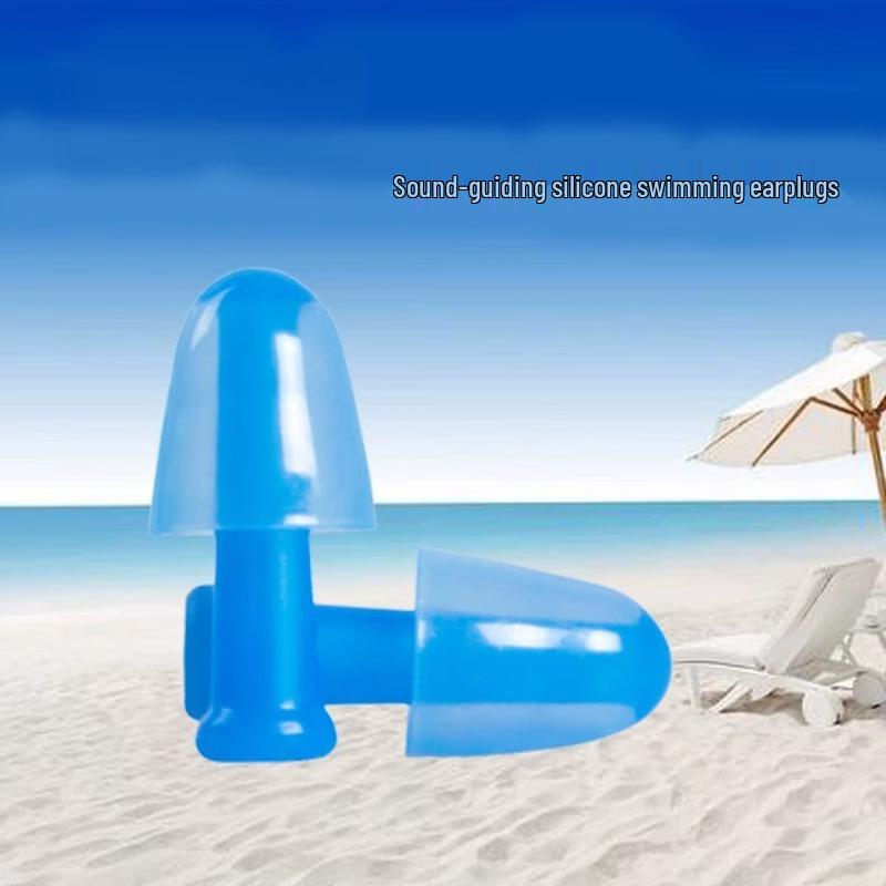 Silicone Swimming Earplugs & Nose Clip Set