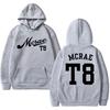 Tate Mcrae T8 Concert 2025 Double Sided print black Hoodies Men women fashion Y2k pullovers Unisex Fleece Long sleeve Sweatshirt
