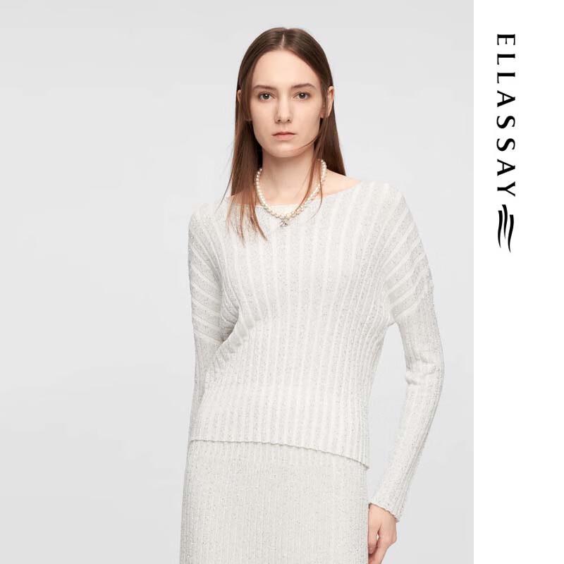ELLASSAY Women's Modal Lyocell Simple Knit Sweater EWE361M13200