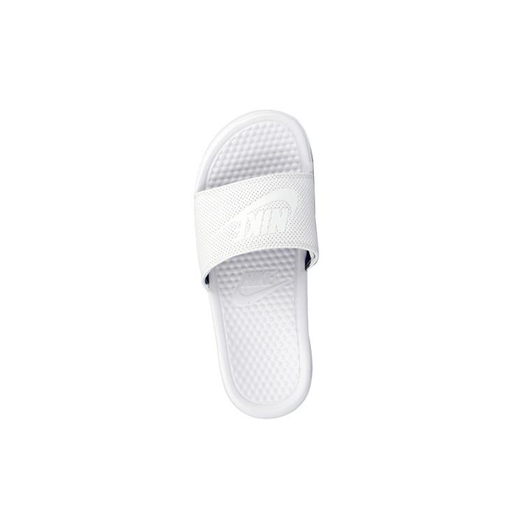 Nike Benassi JDI Athleisure Rubber Sole Slide Slippers Men's White 801779-114
