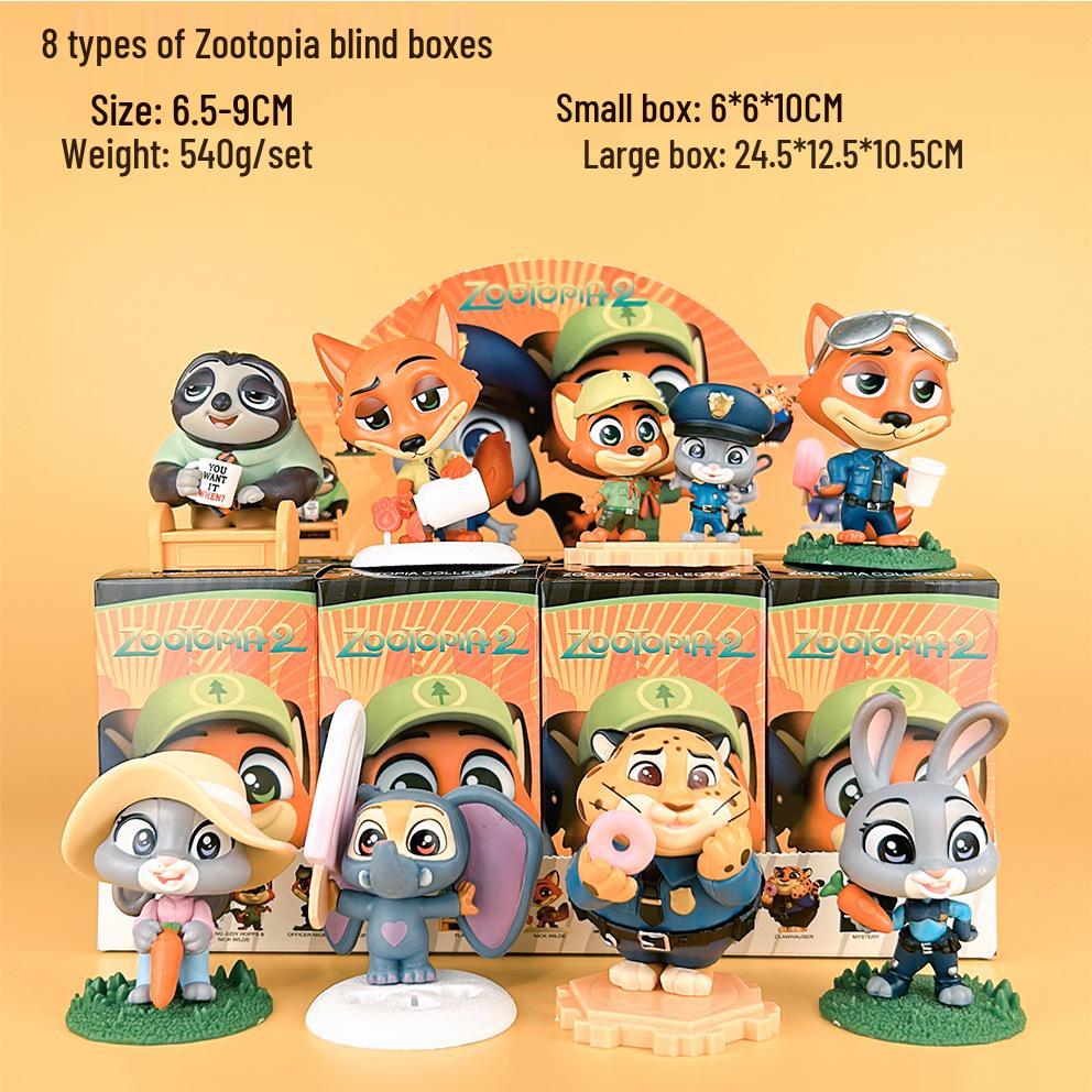 Zootopia Blind Box Figures: Judy the Rabbit & Nick the Fox Figurines