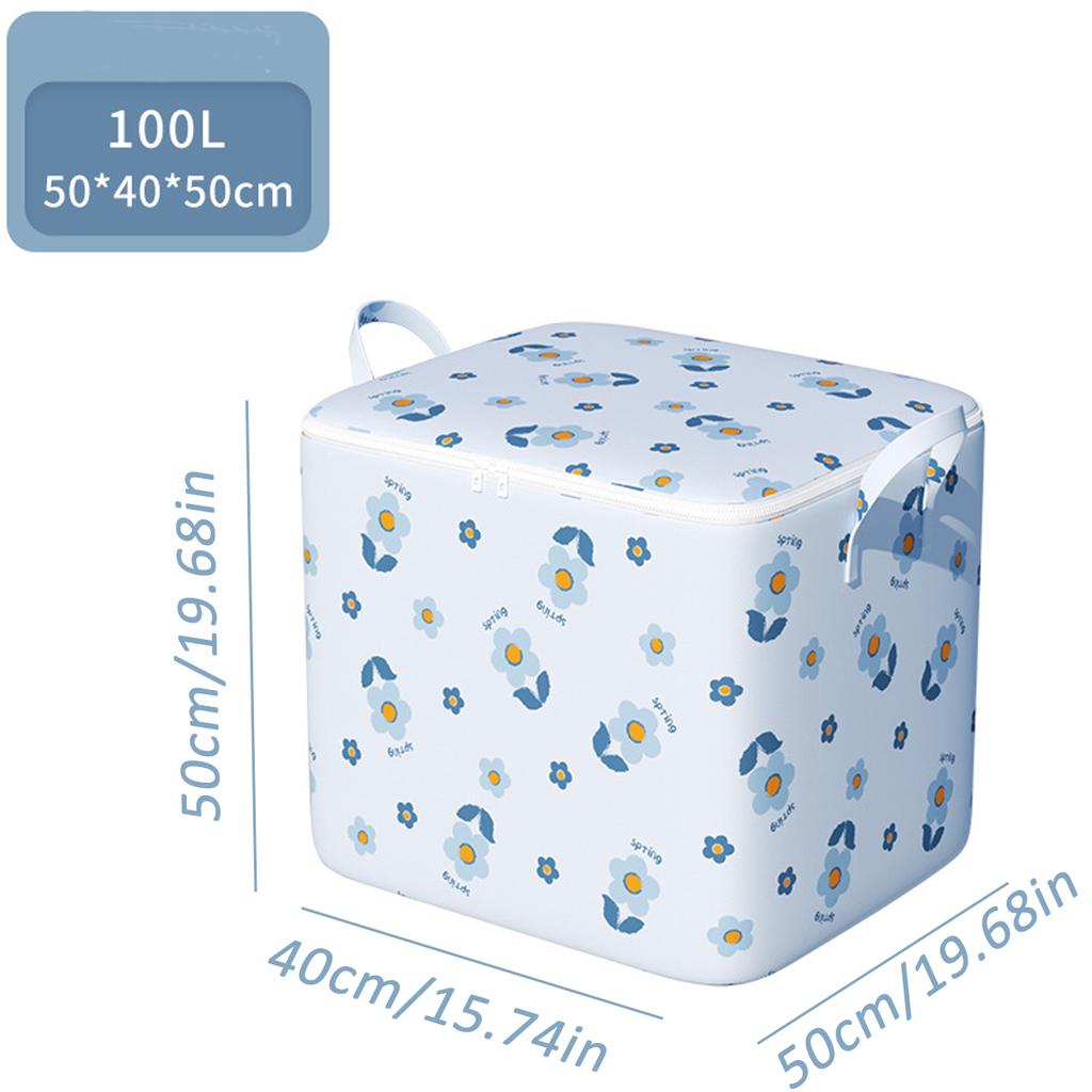 Dustproof Large Capacity Storage Bag Quilt & Clothes Organizer With Zipper And Handles For Closet Foldable Clothes Storage Bag Quilt Organize Cases