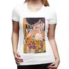 The Kiss By Gustav Klimt TShirt for Women Crew Neck Streetwear T Shirts Womens Tees Short Summer Clothes Tops