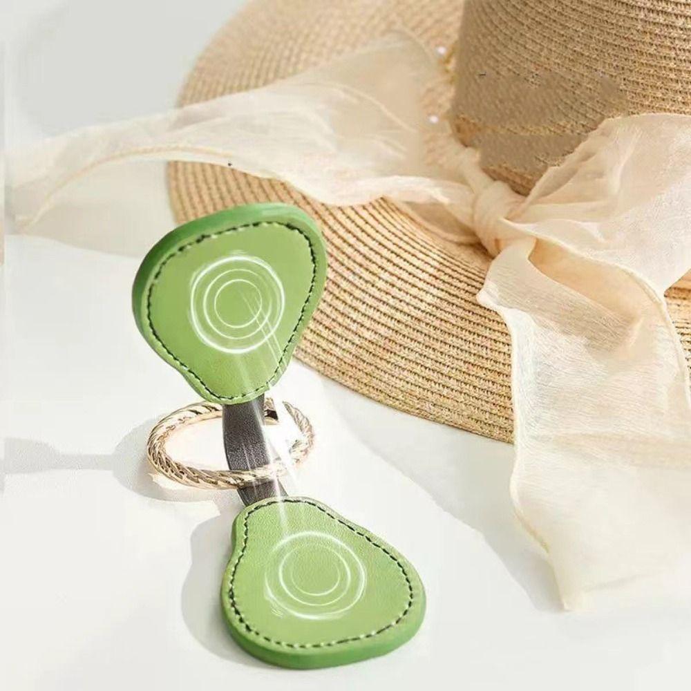 Anti-lost Pu Leather Flower Magnetic Hat Clip Wallet Buckle Glasses Storage Clip Hat Holder  Men