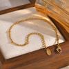Stainless Steel Water Wave Bead Chain Bracelet for Women Gold Color Vintage Bracelets Jewelry Gifts