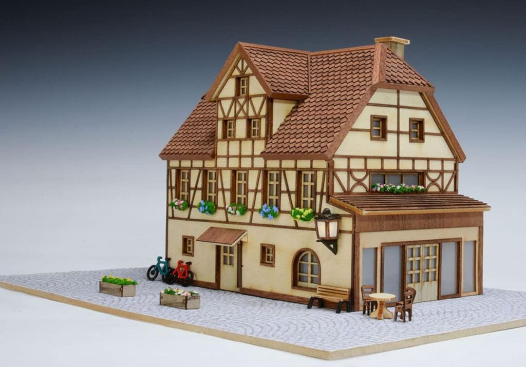 Woody Joe 1/87 European Streets Series Germany Wooden Model Assembly Kit