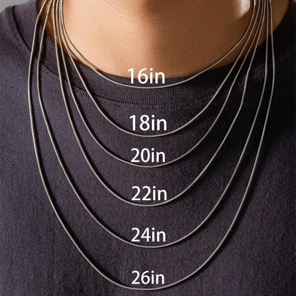 Simple Silvery Snake Bone Chain Necklace Delicate Clavicle Chain for Women Fashion Pendant DIY Necklace Accessories