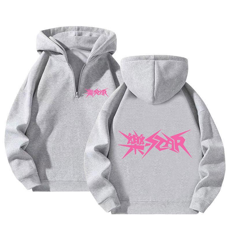 Reißverschluss-Hoodie für Männer und Frauen 1/4 Reißverschluss-Pullover Sweatshirt