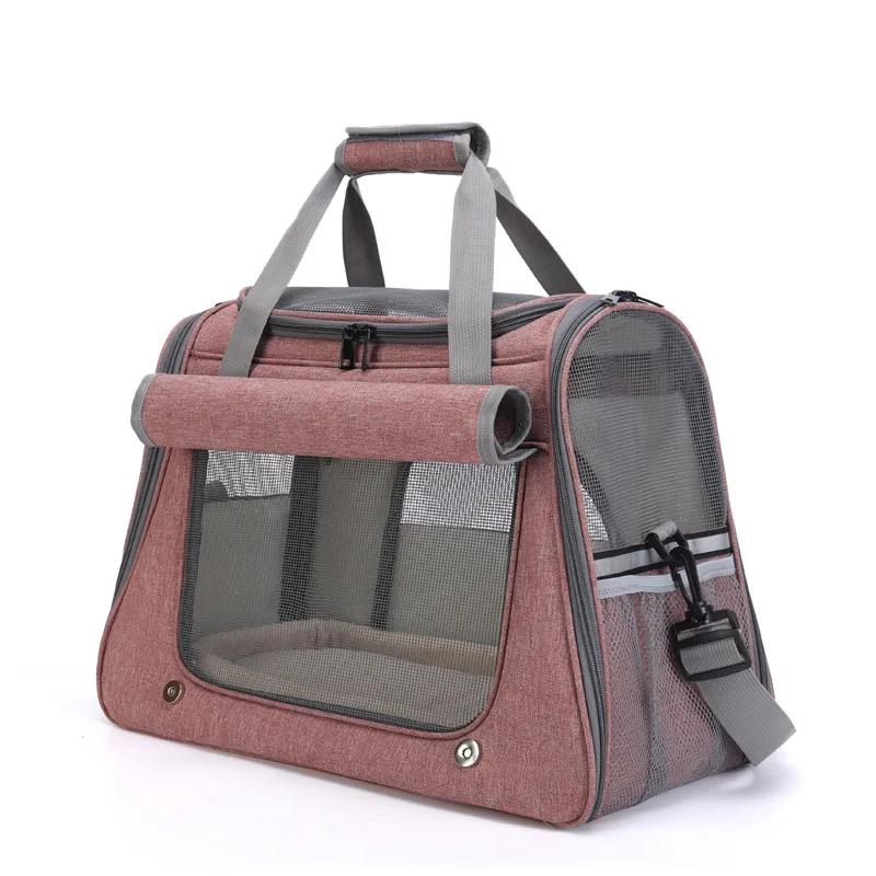 

Рюкзак для кошек Pet Breathable Cat Carrying Backpack Dog Crossbody Bag Carry Space Bag розовый