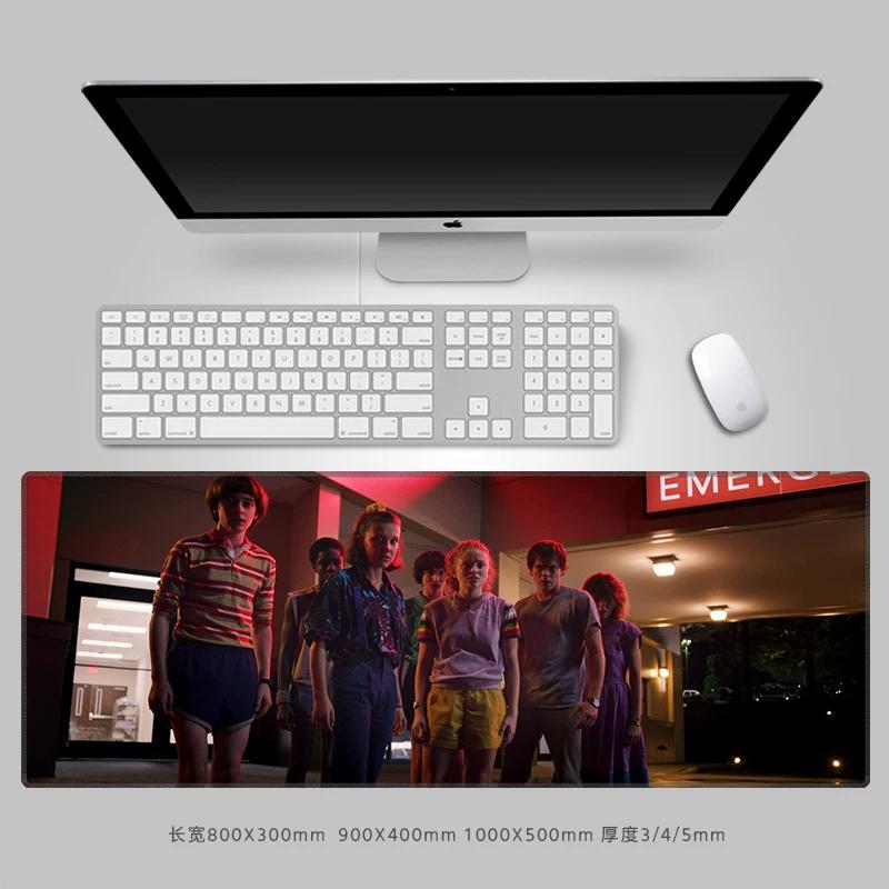 Tappetino per Mouse in Pelle di StrangerThings di Alta Qualità, Pad per Tastiera Computer Periferico, Dimensioni Grandi, Scrivania Antiscivolo Impermeabile, Pa Dcreativo Periferica TV Americana