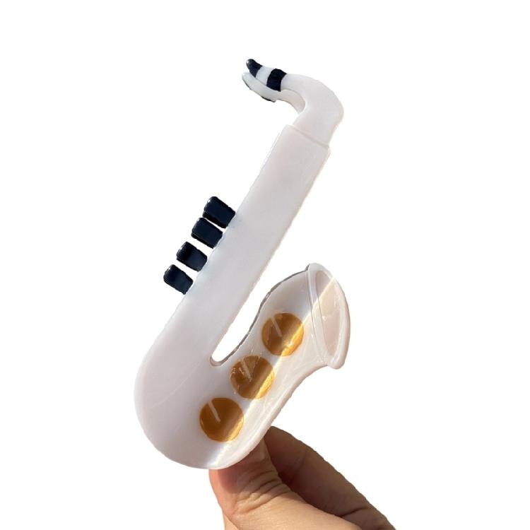 Acetate Hair Clip With Cartoon Tape Piano Design Musical Note Cassette Style For Trendy Women