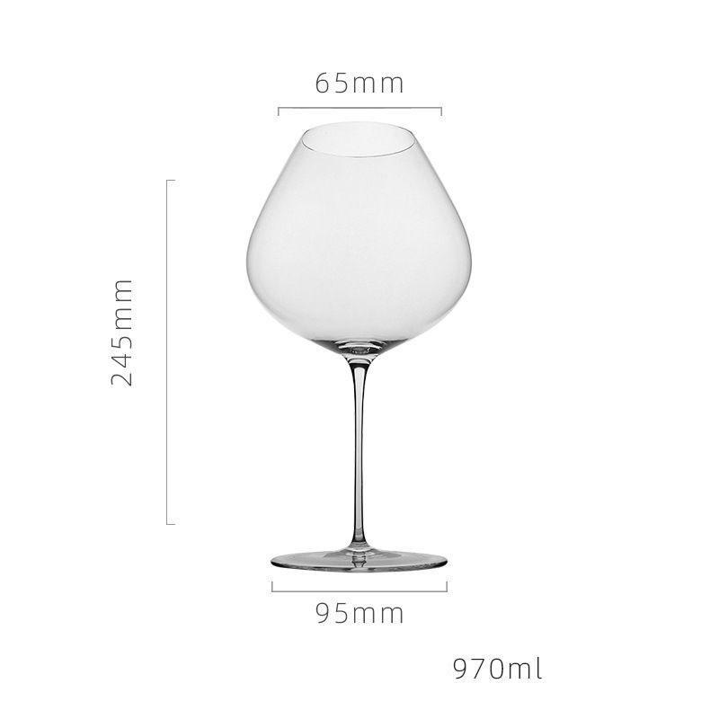 France Upscale Burgundy Cup Crystal Handmade Extremely Thin Wine Glass Bar Accessorie Aroma Enlarge Goblet Champagne Glass Decor