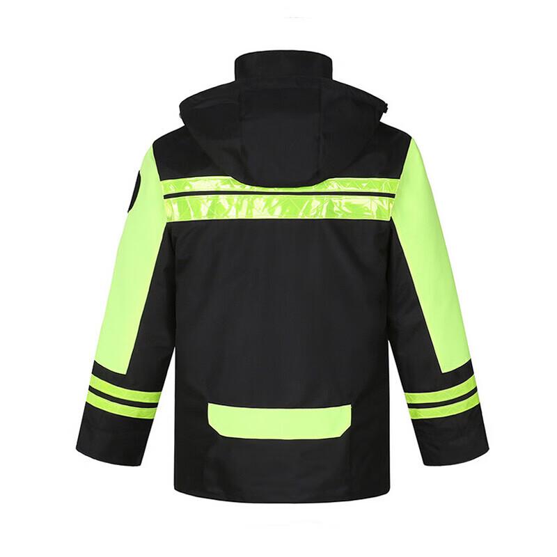 High-Visibility Reflective Winter Duty Rain Jacket