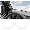 RT-TCZ A Pillar Speaker Trim Cover Ring Decoration Interior Accessories for 2018 2019 2020 2021 2022 Jeep Wrangler JL JLU (Red)