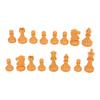 Chess Pieces Only PS Plastic Replacement   Chessmen Figurine Pieces 49mm Height King for Party Relaxing(Black White )