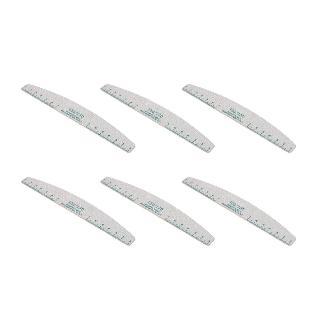 50pcs Nail Art File 150 150 Grit Polishing Reusable Washable Professional Nail Buffering File