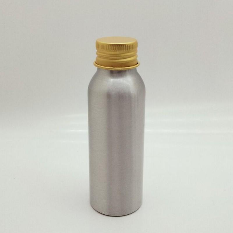 50Ml-250Ml Gold Aluminum Bottle With Screw Cap Perfume Cosmetic Toner Water Bottle Travel Protable Refillable Bottle