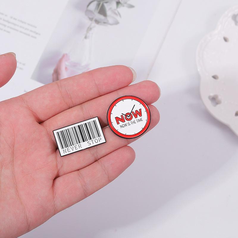 Creative Inspired Cartoon American Style Brooch Featuring Motivational Letters For Trendy Bags