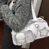 Kawaii Polka Dot Ita Bag Women Star Pocket Shoulder Bag Y2k Style Crossbody Bag With Clear Display Pocket Cute Commuter Handbag
