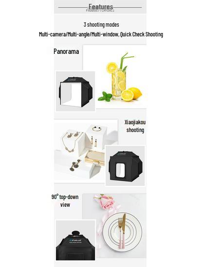 4 Renkli Arka Plan Panoları ile PULUZ 40cm Şişman İnek Fotoğrafçılık Softbox