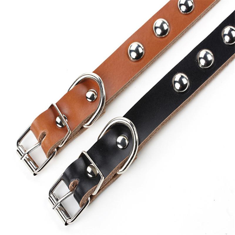 Pet Dog Collar Leather Punk Rivet Puppy Dog Cat Collar for Small Dog Necklace Pets Product Collar