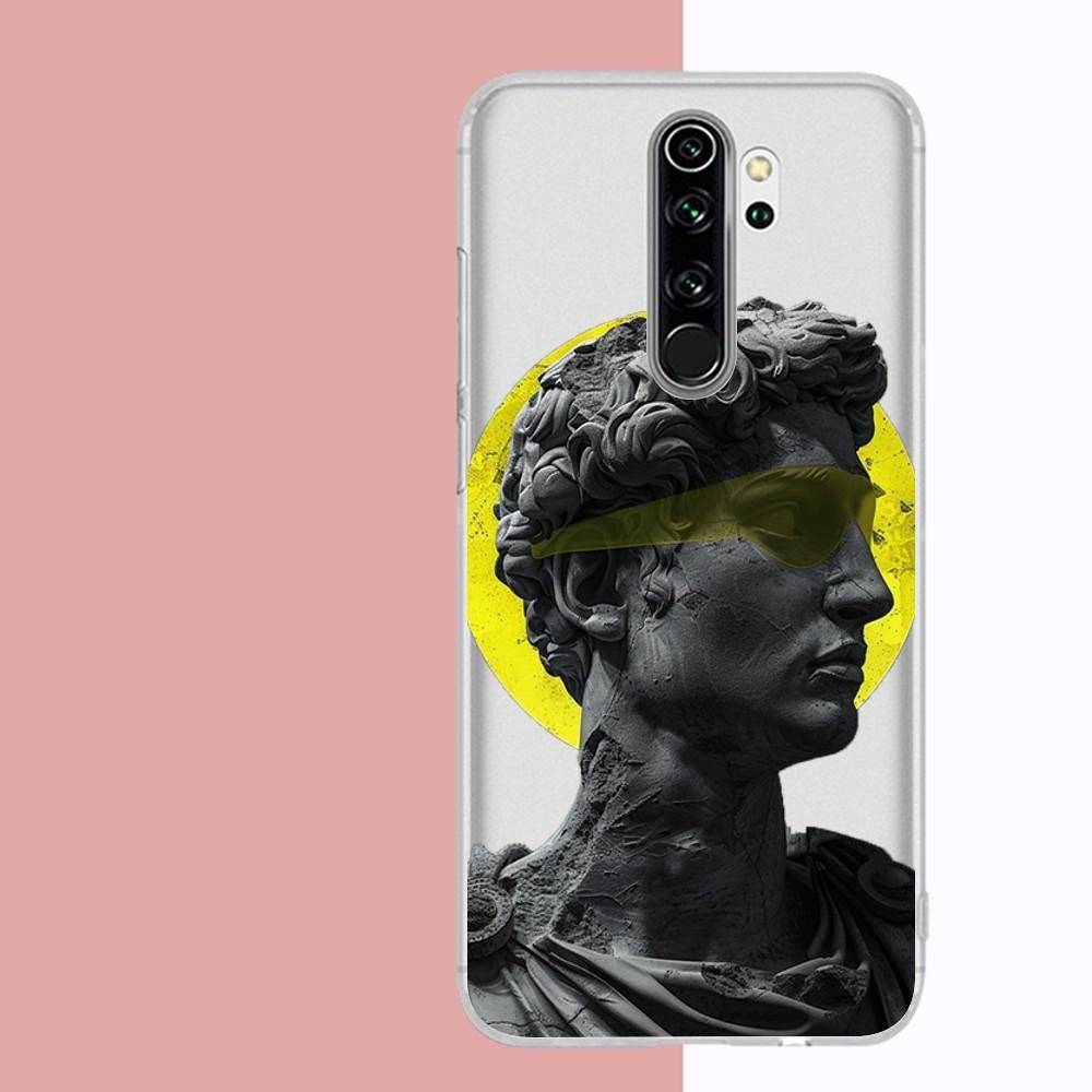 David Statue Art Mousepad For Samsung S 20 21 22 23 for Redmi Note7 8 9 10 for Huawei P20 30 40 Clear Case