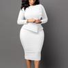 Spring Slim Fit Pencil Skirt: Fashionable Hip-Hugging Dress In African Large Size