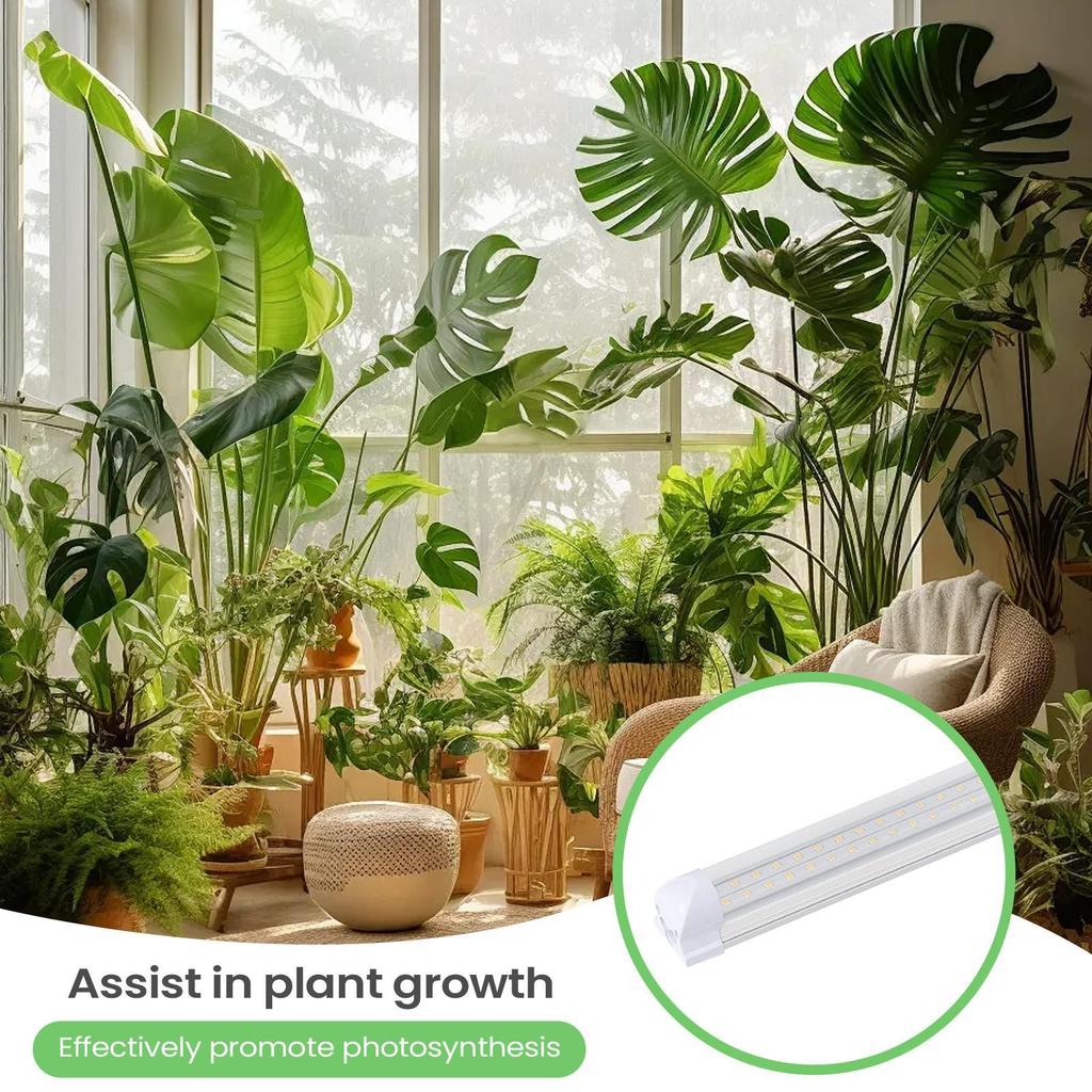 Plant Growing Lamps 2Ft Sunlight Plant LED Growing Light Linkable Bulbs For Seedlings Houseplant Flowers Vegetable Hydroponic