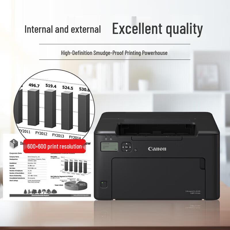 Canon LBP121dn A4 Monochrome Laser Printer CN plug (adapter included)